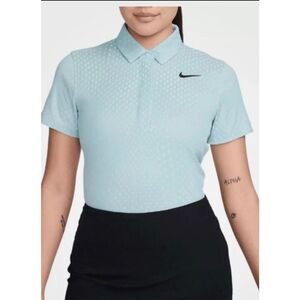 New Nike Golf Dri-Fit ADV Tour Jacquard Polo Shirt FQ3056-442 Women’s XL